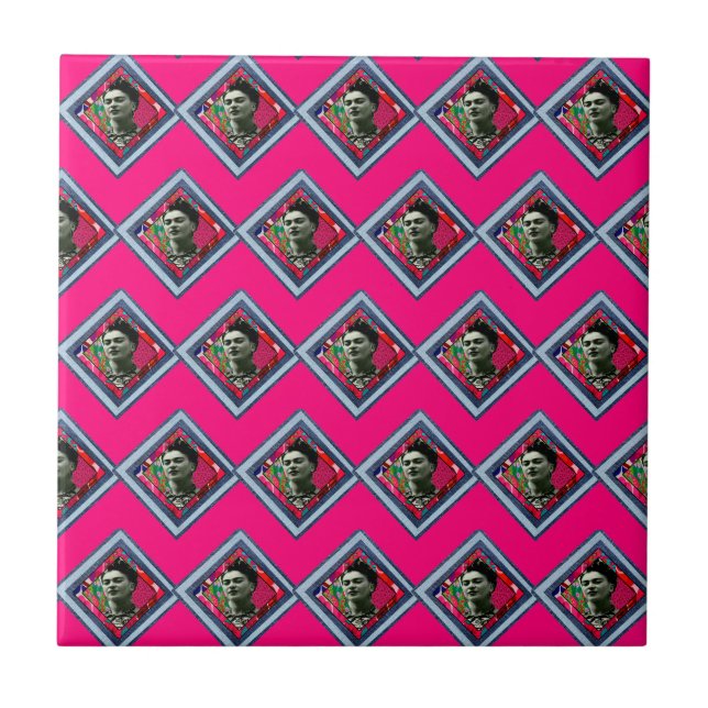 Frida Kahlo Retro Denim Diamond (Frente)