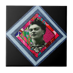 Frida Kahlo Retro Denim Diamond