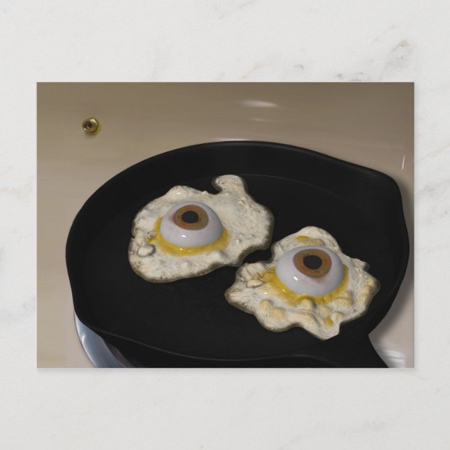Fried ou Scrambled? Cartão Postal (Frente)