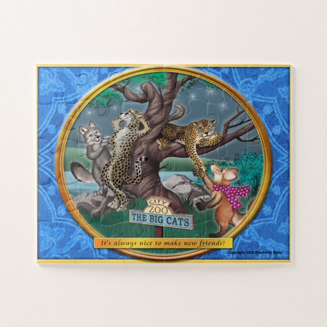 Frieda vai ao quebra-cabeça do jardim zoológico (Horizontal)