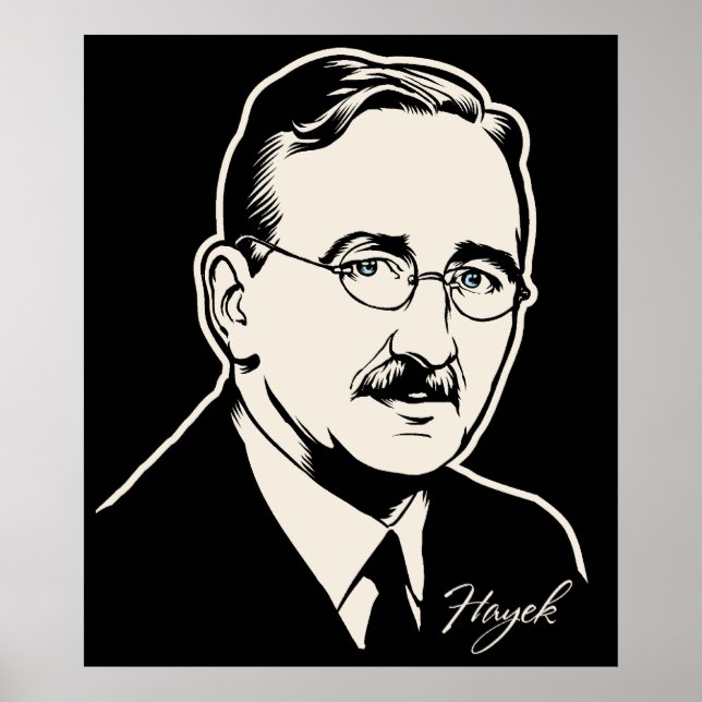 Friedrich von Hayek Impressão (Frente)