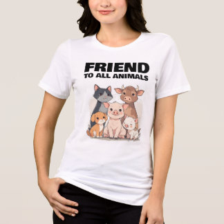 FRIEND TO ALL ANIMALS CAT PIG DOG 