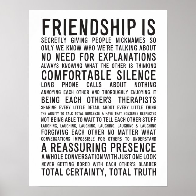 Friendship Poster (Frente)