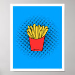 Fries Pop Art Poster<br><div class="desc">Adicione uma explosão de diversão e sabor ao seu espaço com este poster de Arte Fries Pop! Apresentando um design ousado e lúdico, este trabalho de arte transforma as batatas fritas clássicas em uma obra-prima vibrante. Perfeito para cozinhas, áreas de jantar ou qualquer sala que precise de um pop de...</div>