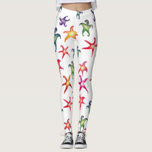 Frigoríficos coloridos, Estrelas do mar Leggings