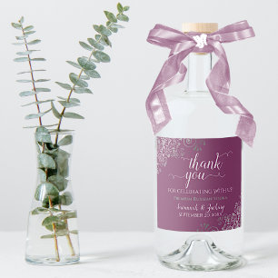 Frilly Silver no Casamento Roxo Cassis Obrigado