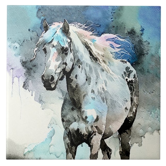 Frisky Appaloosa Mare Watercolour (Frente)