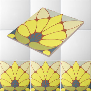 Friso de padrão floral Art Nouveau