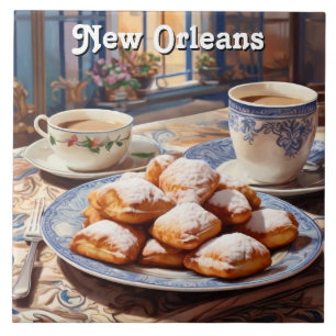 Frituras assadas da cozinha doce de New Orleans