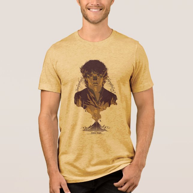 FRODO™ MONTE DOOM™ Inscrição Tengwar Gráfica (Frente)