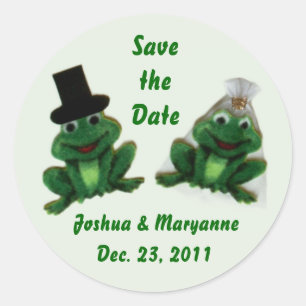 Froggy Wedding - Salvar adesivos de data