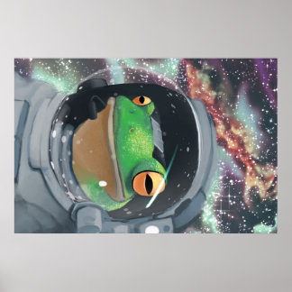 Frogstronauta Poster