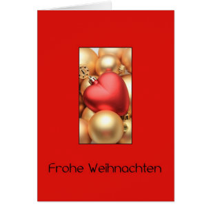 Frohe Weihnachten, cartão de natal alemão