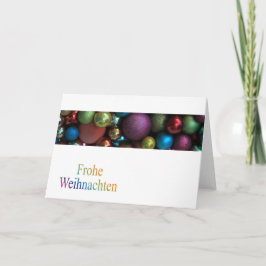 Frohe Weihnachten Cartão de Natal Alemão