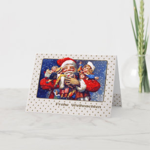 Frohe Weihnachten. Cartão de Natal em alemão