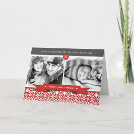 Frohe Weihnachten. Cartões de foto de Natal alemão