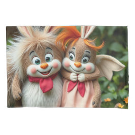 „Fröhliche Hasenfreunde im Frühlingsgarten“