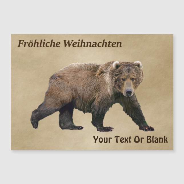 Fröhliche Weihnachten - Kodiak Bear (Frente)