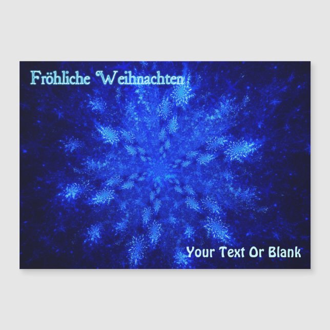 Fröhliche Weihnachten - Snowburst (Frente)
