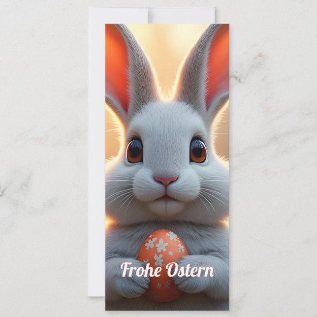 Fröhlicher Osterhase im Zauber des Frühlings (Frente)