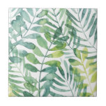 Frond Waltz - Palm Frond Leaves<br><div class="desc">Frond Waltz,  por Grace Popp. Apresenta verde tropical em estilo aquoso.</div>