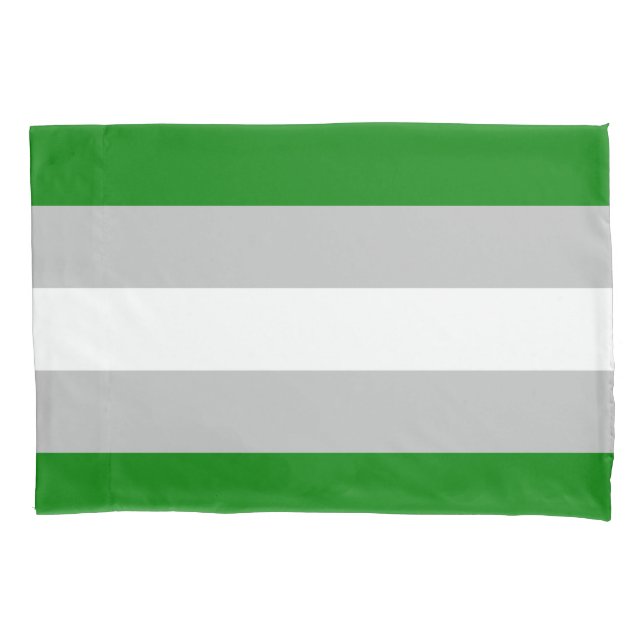 fronha de almofada Cinza-romântica da bandeira (Frente)