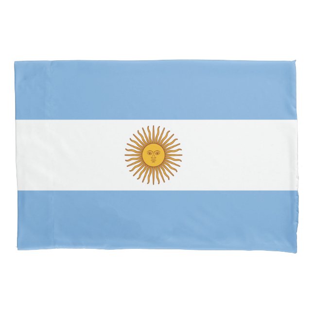 Fronha de almofada da bandeira de Argentina (Frente)