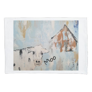 Fronha de almofada da vaca do MOO