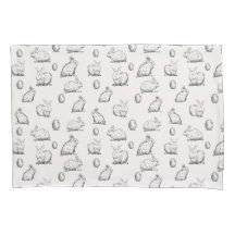 Fronha de almofada desenhado mão do teste padrão |