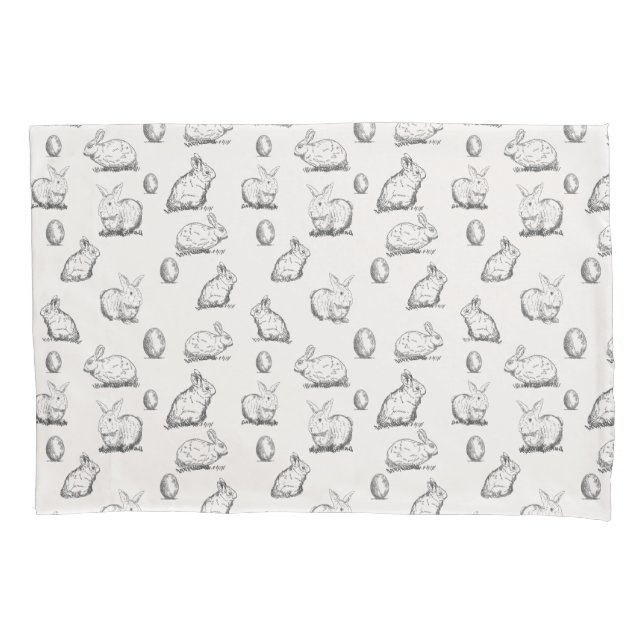 Fronha de almofada desenhado mão do teste padrão | (Frente-Esquerda)