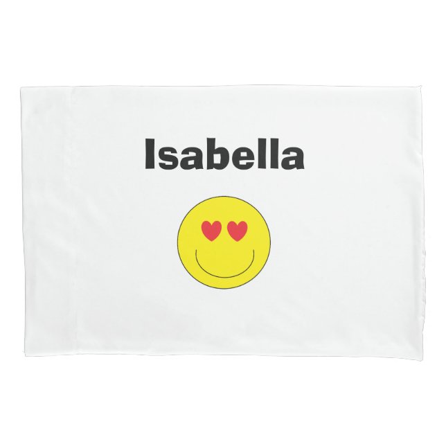 Fronha de almofada personalizada de Emoji (Frente)