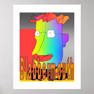 Fronteira Branca de Poster de Blabbermouth