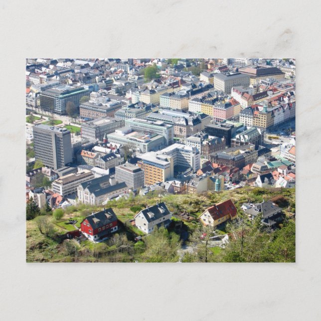 Fronteira da cidade - Bergen do cartão postal supe (Frente)