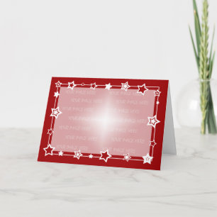 Fronteira de Cartão de Natal Modelo Horizontal