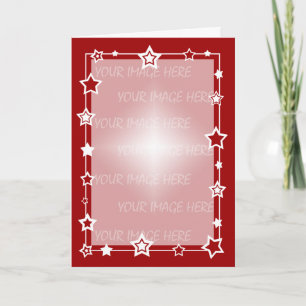 Fronteira de Cartão de Natal Modelo Vertical