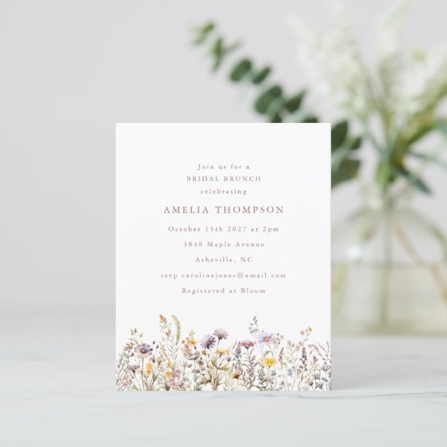 Fronteira de flores silvestres roxas orçamento par (Em pé/Frente)