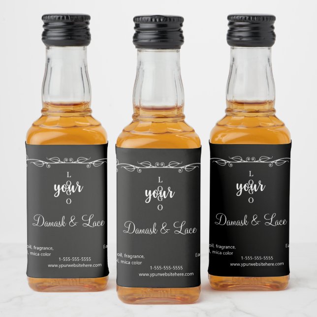 Fronteira de Folha de Prata Clássica Luxo Perfume  (Garrafas)