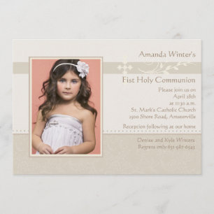 Frost no convite religioso da foto do primavera