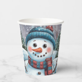 Frosty, a taça de papel Snowman