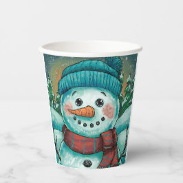 Frosty, a taça de papel Snowman