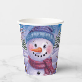 Frosty, a taça de papel Snowman