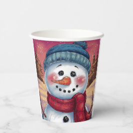 Frosty, a taça de papel Snowman
