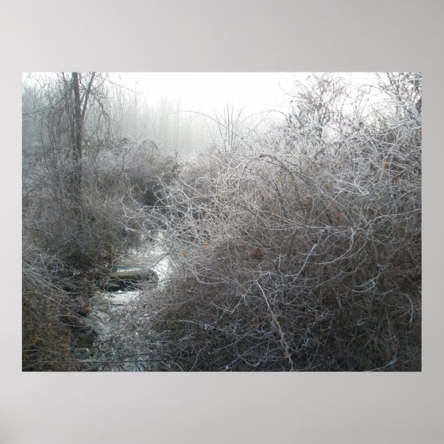 Frosty Morning em Price Road Poster (Frente)