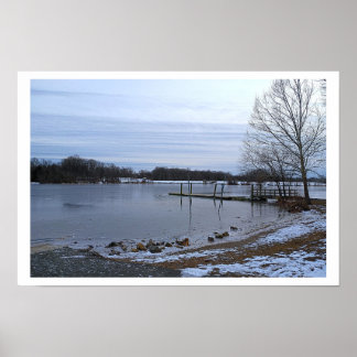 Frozen Creek Photo Poster