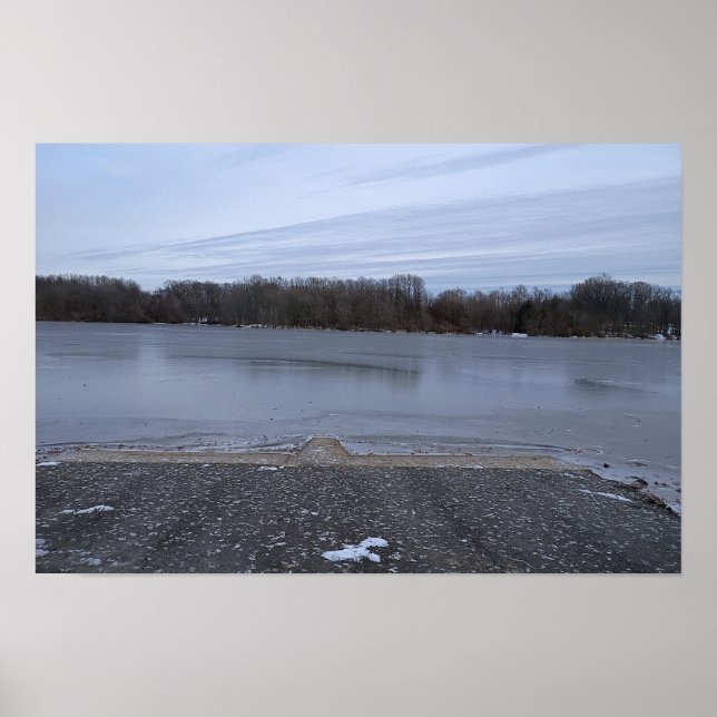 Frozen Creek Photo Poster (Frente)