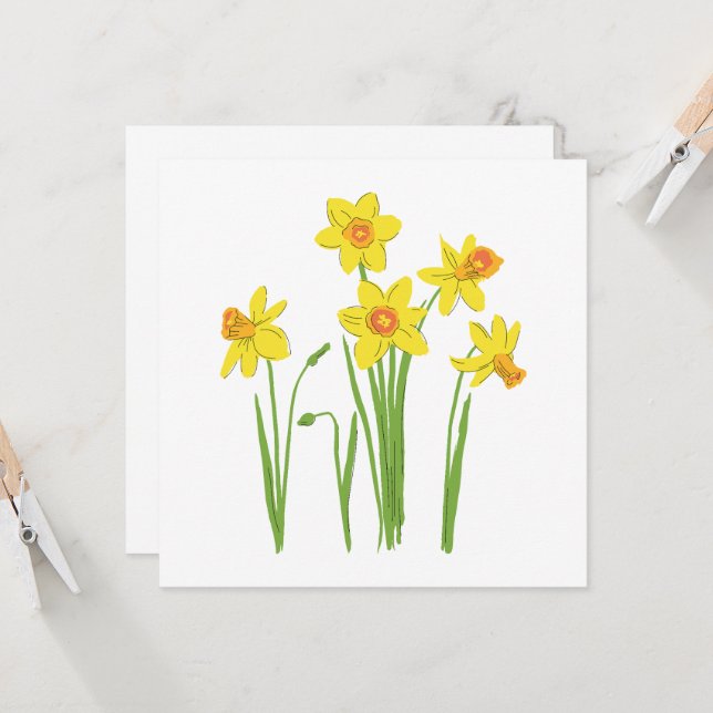Frühlingsblumen, Narzisse. (Frente/Verso In Situ)