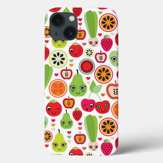fruit kids illustration apple (Verso)