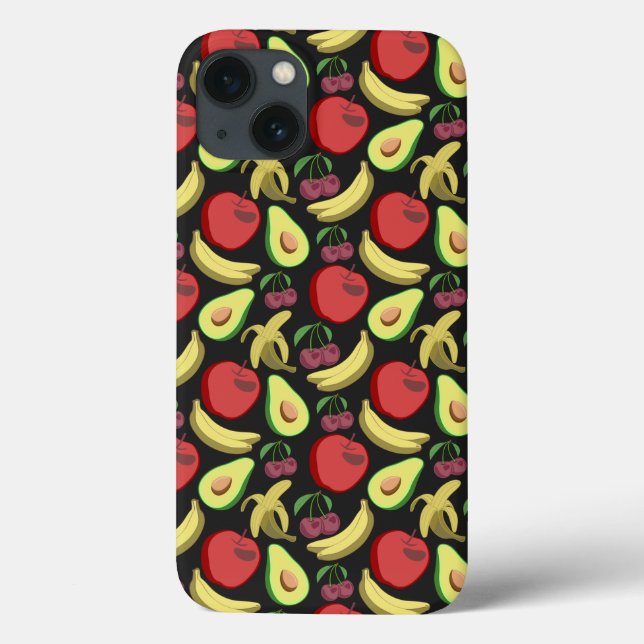 Fruit seamless pattern | colorful tropical fruit (Verso)