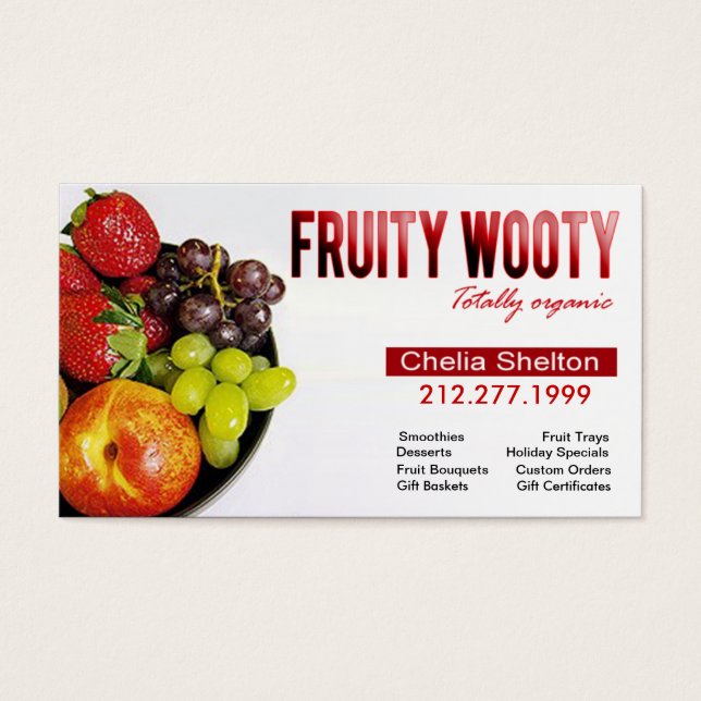 Fruity Wooty Absolutamente Orgânico Frutas (Frente)