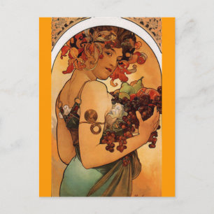 Fruta - Art Nouveau - Cartão postal